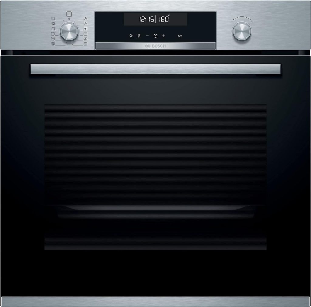 Bosch HBG5780S0 - Série 6, Four encastrable - Multi-fonctions - Pyrolyse - Grande capacité de 71 L - 3600 W - Inox