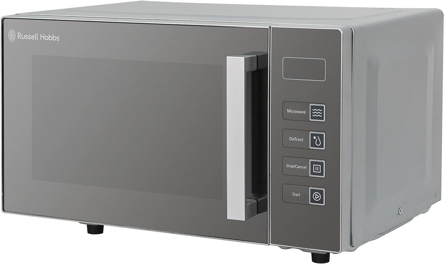 Russell Hobbs Four à micro-ondes numérique RHEM2301S Easi, 23 L, 800 W, argent           [Classe énergétique E]